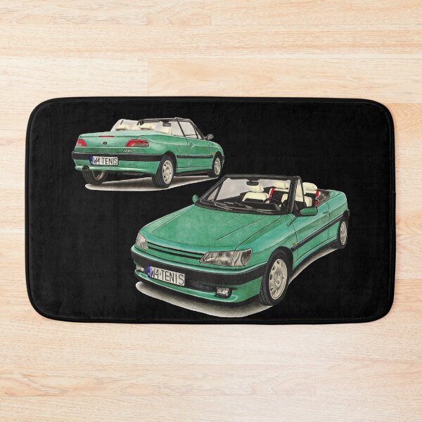 Item preview, Green Cabriolet 306 Front And Back designed and sold by SylwiaCarArt.