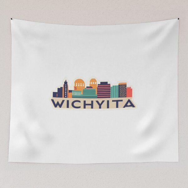 Item preview, Wichita, KS | City Drawing Style 9 designed and sold by CircinusStore.