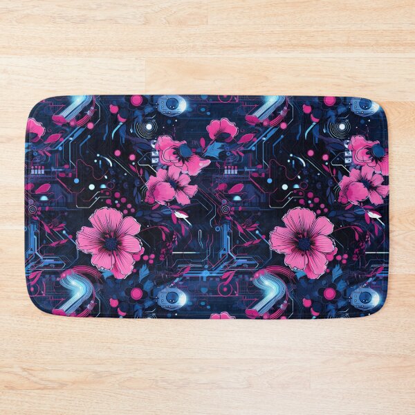Item preview, Cyberpunk Flowers and Circuitry Pattern designed and sold by SchorlCraft.