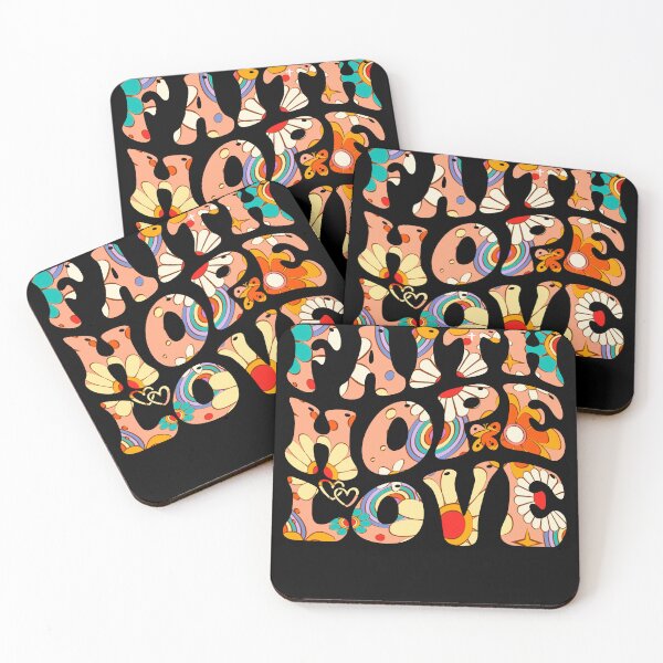 Item preview, Faith Hope Love Retro designed and sold by SpiritualVision.