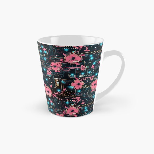 Item preview, Cyberpunk Flowers and Circuitry Pattern designed and sold by SchorlCraft.