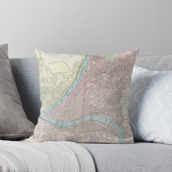 Item preview, Vintage Map of Pittsburgh Pennsylvania (1901) designed and sold by BravuraMedia.
