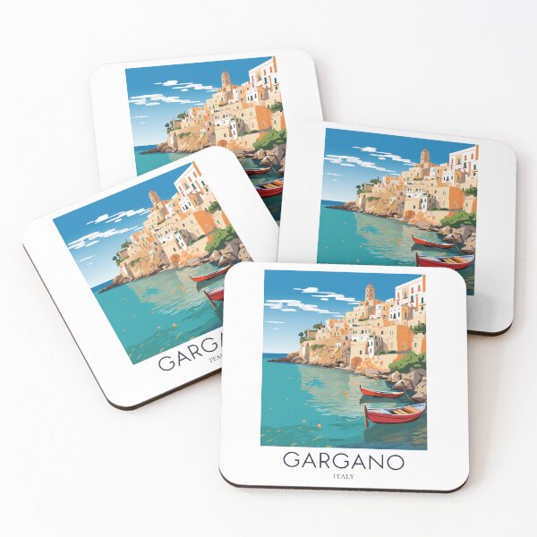 Item preview, A Pop Art Travel Print of Gargano - Italy  designed and sold by StudioRedKoala.