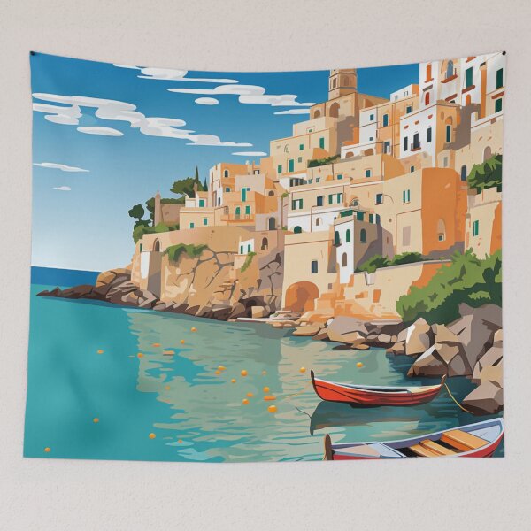 Item preview, A Pop Art Travel Print of Gargano - Italy  designed and sold by StudioRedKoala.