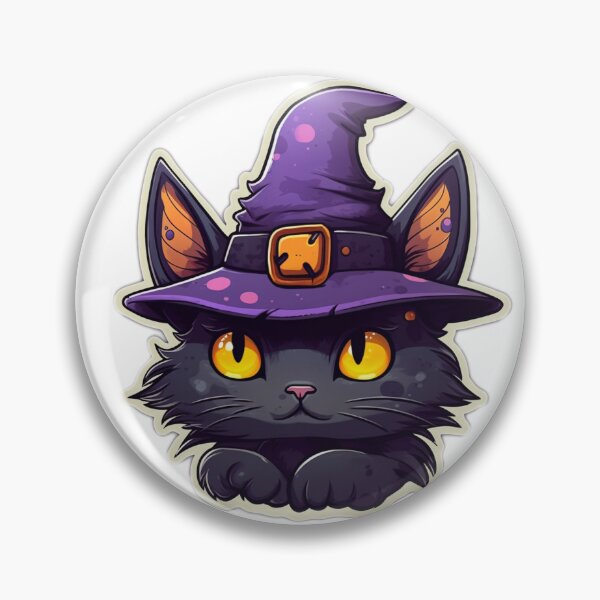Item preview, Cute Halloween Witch's Cat designed and sold by Krys-Designs.