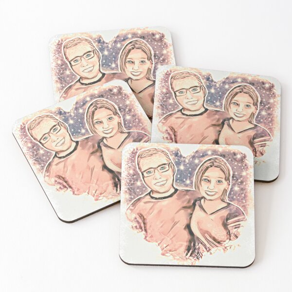 Item preview, Comic Portrait Drawing Young Couple in Love designed and sold by gleefulme.