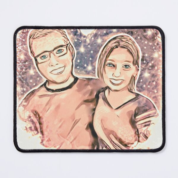 Item preview, Comic Portrait Drawing Young Couple in Love designed and sold by gleefulme.