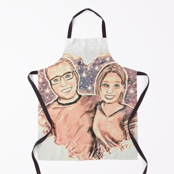 Item preview, Comic Portrait Drawing Young Couple in Love designed and sold by gleefulme.