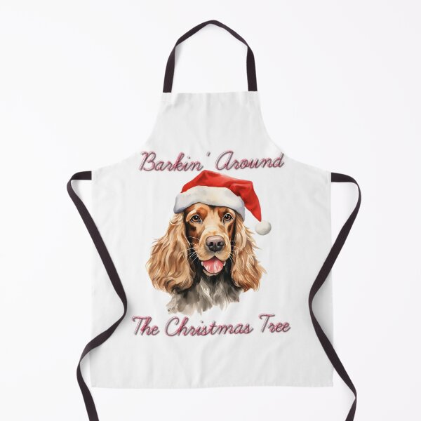 Item preview, Christmas English Cocker Spaniel Dog in Santa Hat designed and sold by PAWsitiveCurios.