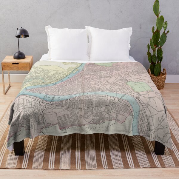 Item preview, Vintage Map of Pittsburgh Pennsylvania (1901) designed and sold by BravuraMedia.