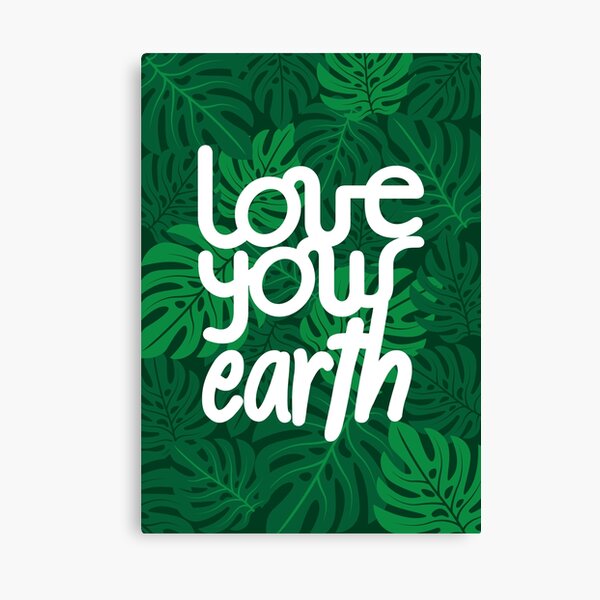 Love your Earth Canvas Print