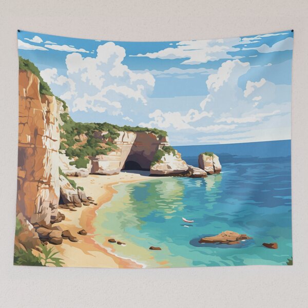 Item preview, A Pop Art Travel Print of Gargano - Italy  designed and sold by StudioRedKoala.