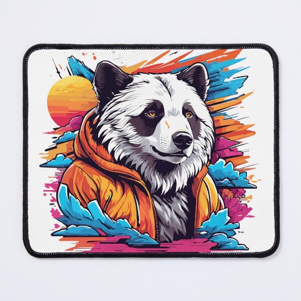 Item preview, Panda wearing down jacket designed and sold by MindFrank.
