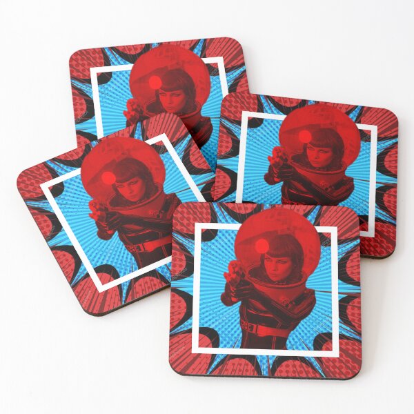 Item preview, Pop Art Space Girl, On  pop Art background designed and sold by Wiidoo.
