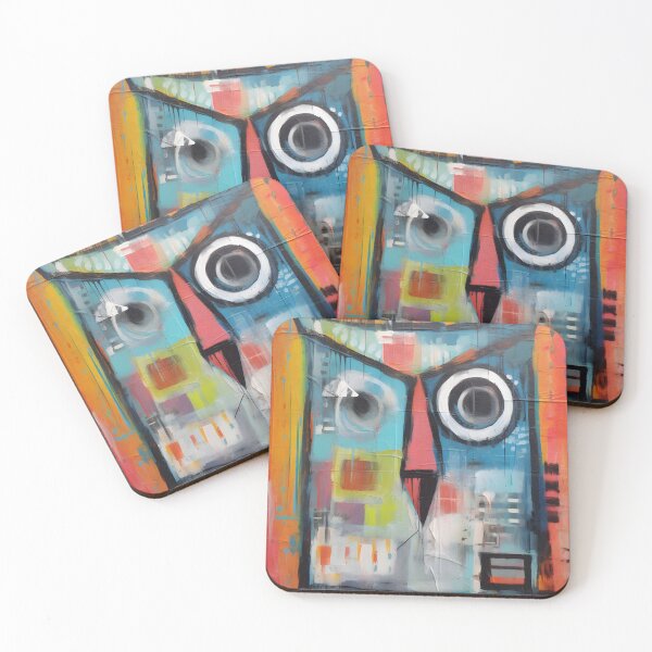 Item preview, Surreal Nocturne: Abstract Owl in Expressive Fusion Generative AI designed and sold by OlfactoART Studio.
