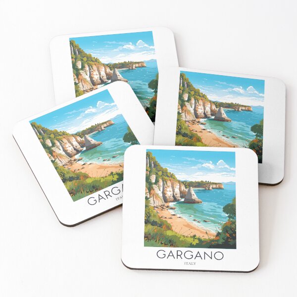 Item preview, A Pop Art Travel Print of Gargano - Italy  designed and sold by StudioRedKoala.