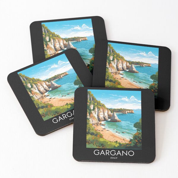 Item preview, A Pop Art Travel Print of Gargano - Italy  designed and sold by StudioRedKoala.