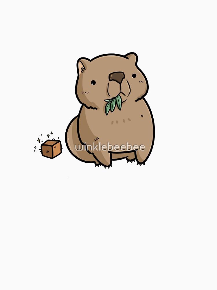 Imagen 3 de 3, Camiseta ¾ estilo béisbol con la obra Wombat, diseñada y vendida por winklebeebee.