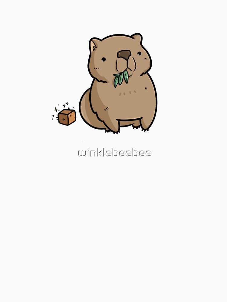 Imagen 5 de 5, Camiseta larga con la obra Wombat, diseñada y vendida por winklebeebee.