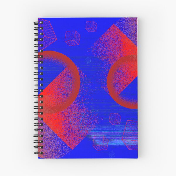 Item preview, Bright Red Blue Glitch Abstract  designed and sold by AmezMemes.