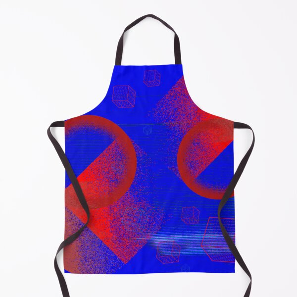 Item preview, Bright Red Blue Glitch Abstract designed and sold by AmezMemes.