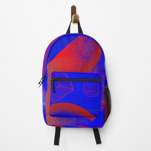 Item preview, Bright Red Blue Glitch Abstract designed and sold by AmezMemes.