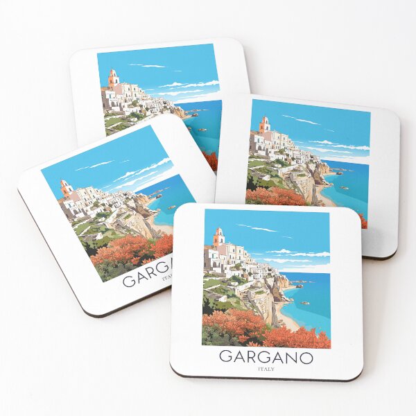 Item preview, A Pop Art Travel Print of Gargano - Italy  designed and sold by StudioRedKoala.