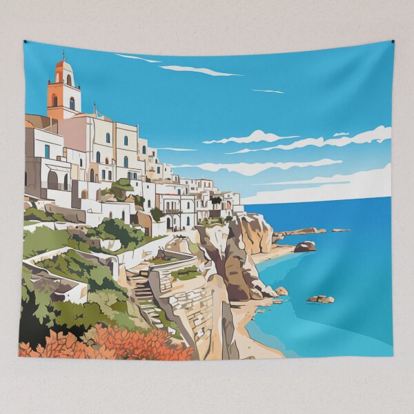Item preview, A Pop Art Travel Print of Gargano - Italy  designed and sold by StudioRedKoala.