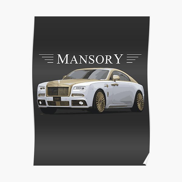 White Rolls Royce ghost Poster by LCW17  Displate