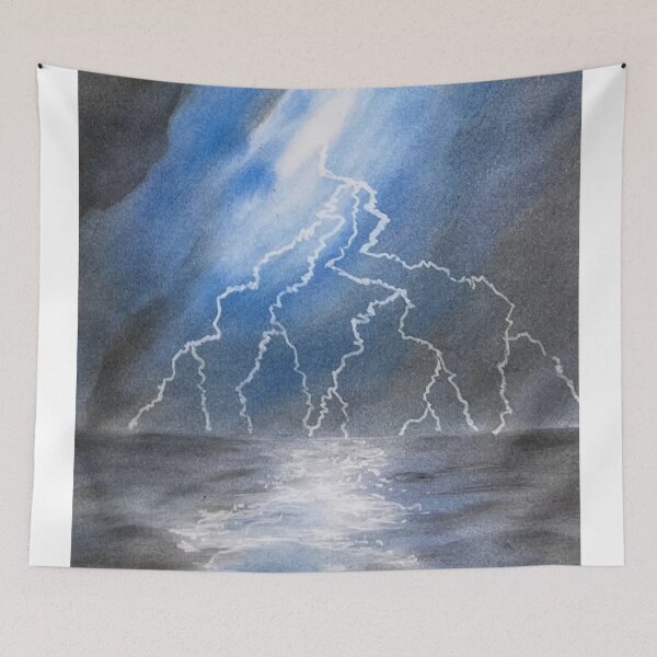 Item preview, Lightning over the sea designed and sold by Geomaltips.
