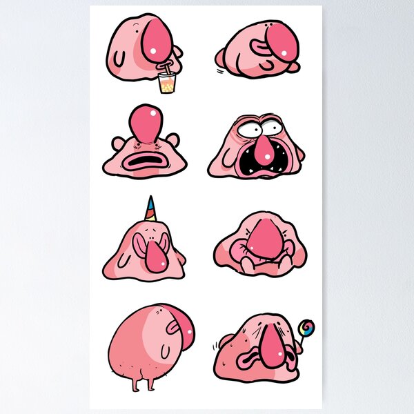 Blob Fish Poster for Sale by SillyFun