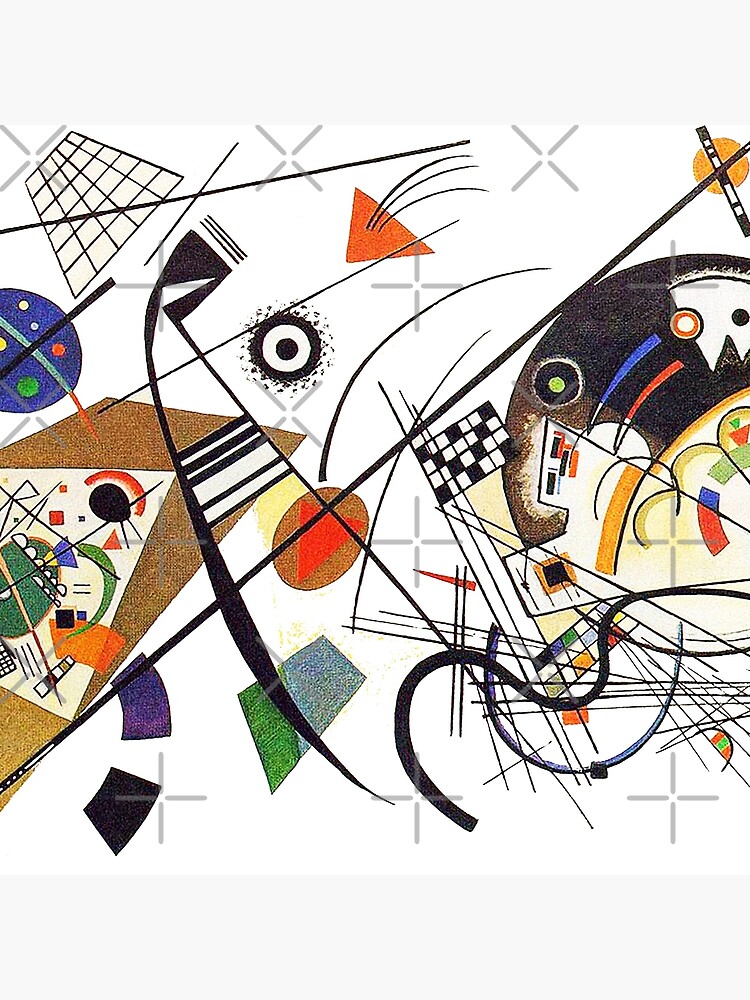 HD "Transverse Lines" (1923) von Wassily Kandinsky von mindthecherry