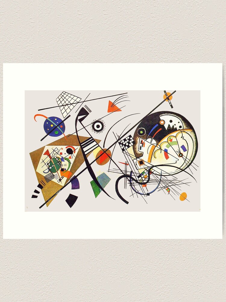 Alternate view of HD “Transverse Lines” (1923) by Wassily Kandinsky Art Print