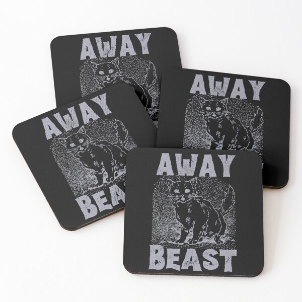 Item preview, Thackery Binx Hocus Pocus, Away Beast, Black Cat Halloween Print Illustration designed and sold by hambydesign.