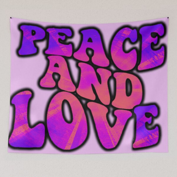 Item preview, Purple Peace and Love Retro Groovy Style designed and sold by gleefulme.