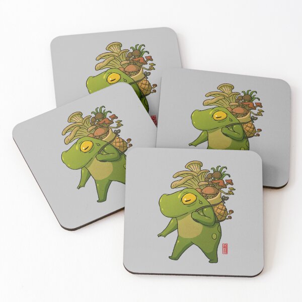 Item preview, cute frog mushroom picker art designed and sold by DingHuArt.