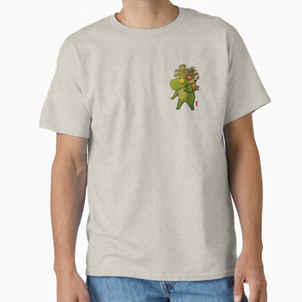 Item preview, cute frog mushroom picker art designed and sold by DingHuArt.