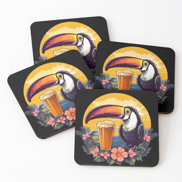 Item preview, Toucan with Beer designed and sold by VelvetRoom.