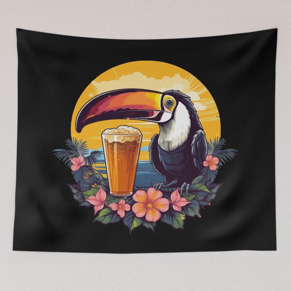 Item preview, Toucan with Beer designed and sold by VelvetRoom.
