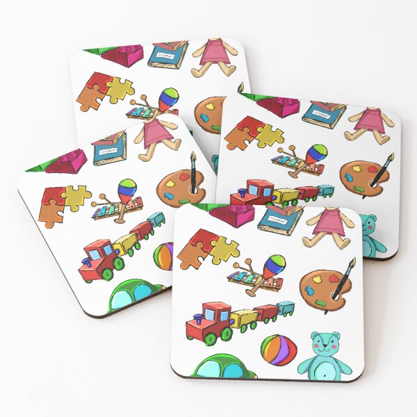 Item preview, colorful icons of children's activities and toys designed and sold by colorfulglee.