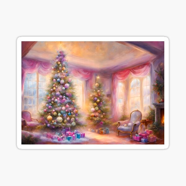 Christmas Cottage Sticker