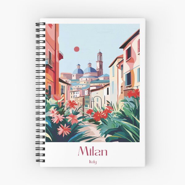 Item preview, Milan travel Poster Illustration Print Milan travel gift italie wall art I Memory of a trip in italie Traveller gift milan italie duomo designed and sold by Philippe Rocket.