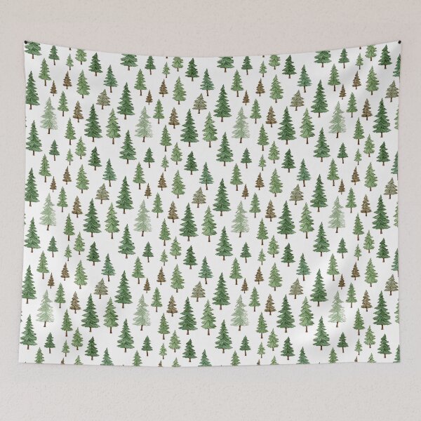 Item preview, Cartoon set of conifer trees. designed and sold by workshoot.