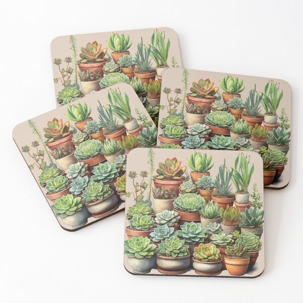 Item preview, Whispers of Succulent Serenity: Watercolor Thinking of You Collection designed and sold by Jennykies.