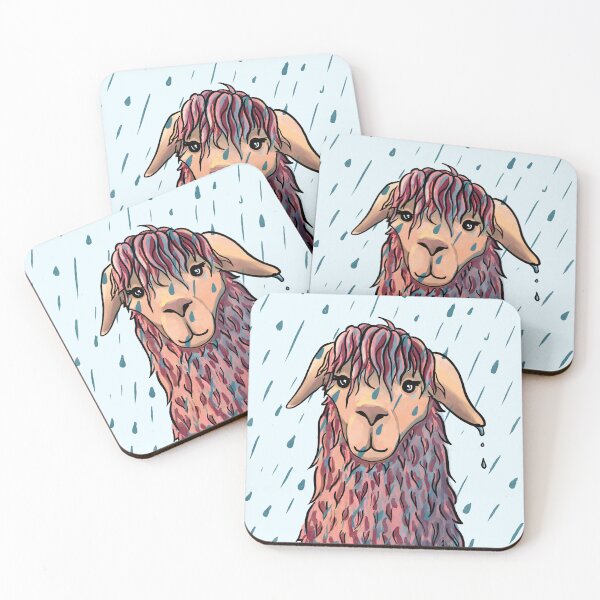 Item preview, Llama in the Rain designed and sold by Chigurena.