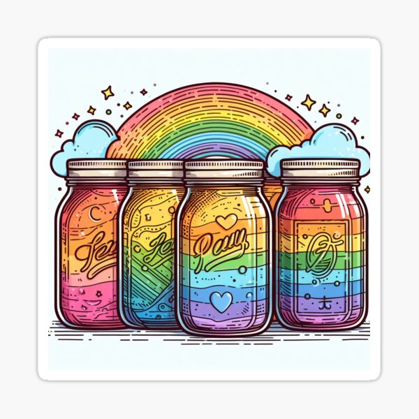 cute mason jars stickers Postcard for Sale by Nyanko-Sempai