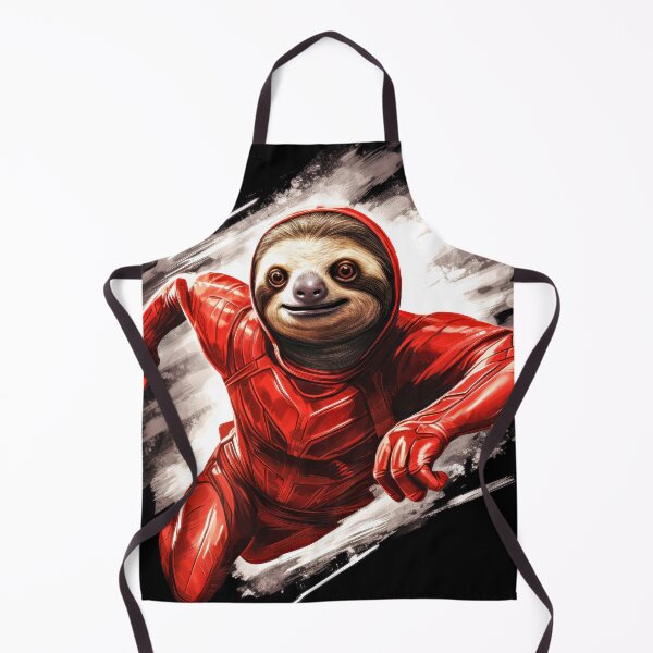 Item preview, Sloth in a Red Suit Flying, in the style of Speedpainting, flash designed and sold by MagicColorPrint.