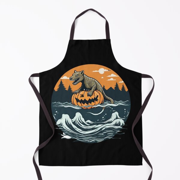 Item preview, Thylacine as a Loch Ness Monster on pumpkin funny gift for Halloween designed and sold by MK1FashionHub.