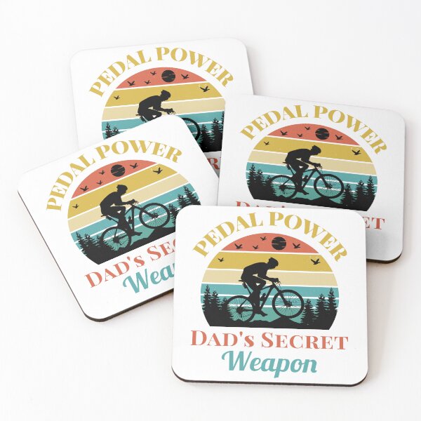 Item preview, Mountain Biking Dad - Pedal Power, Dad's Secret Weapon designed and sold by PlayfulMuse.