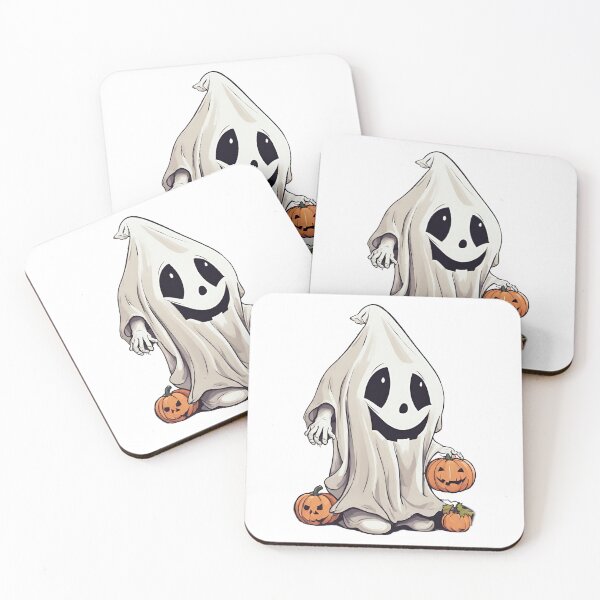 Item preview, Smiling Ghost with a Pumpkin designed and sold by StyleSketch.